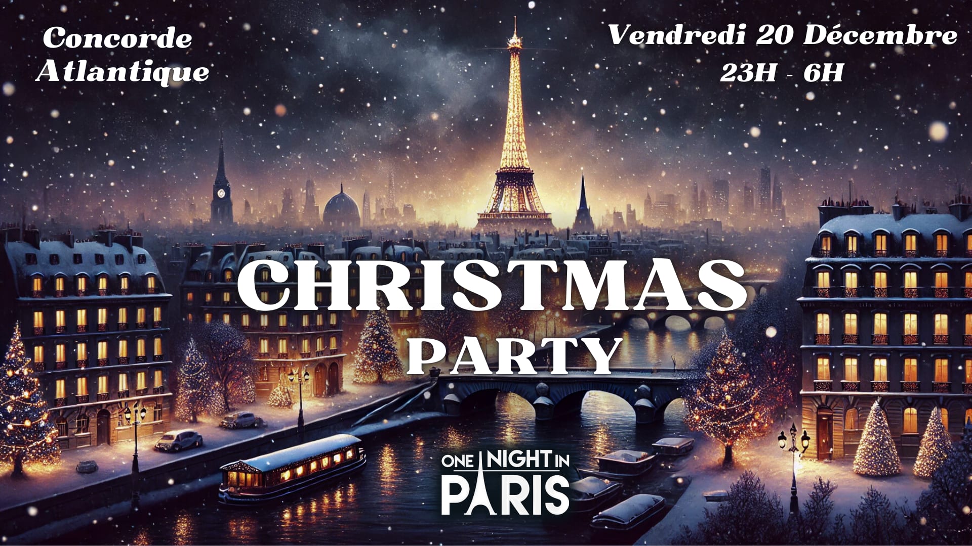 One Night In Paris - Christmas Party - Concorde Atlantique Cover