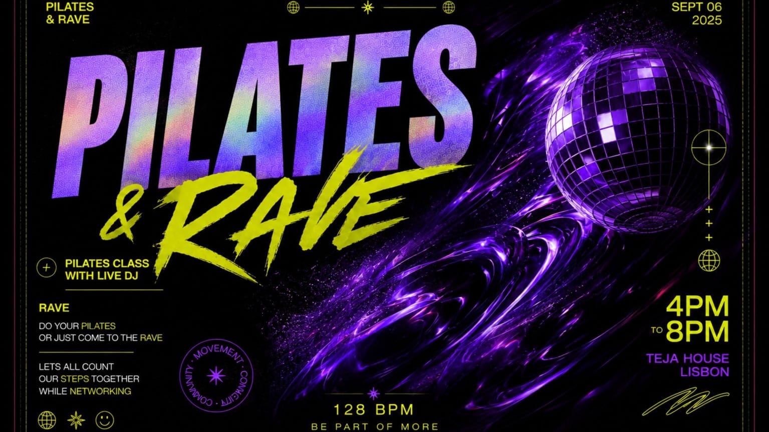 Pilates & Rave Cover