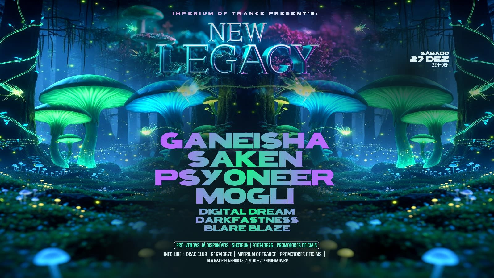 Ganeisha # Saken # Psyoneer # Mogli + Guest's At Drac Club Cover