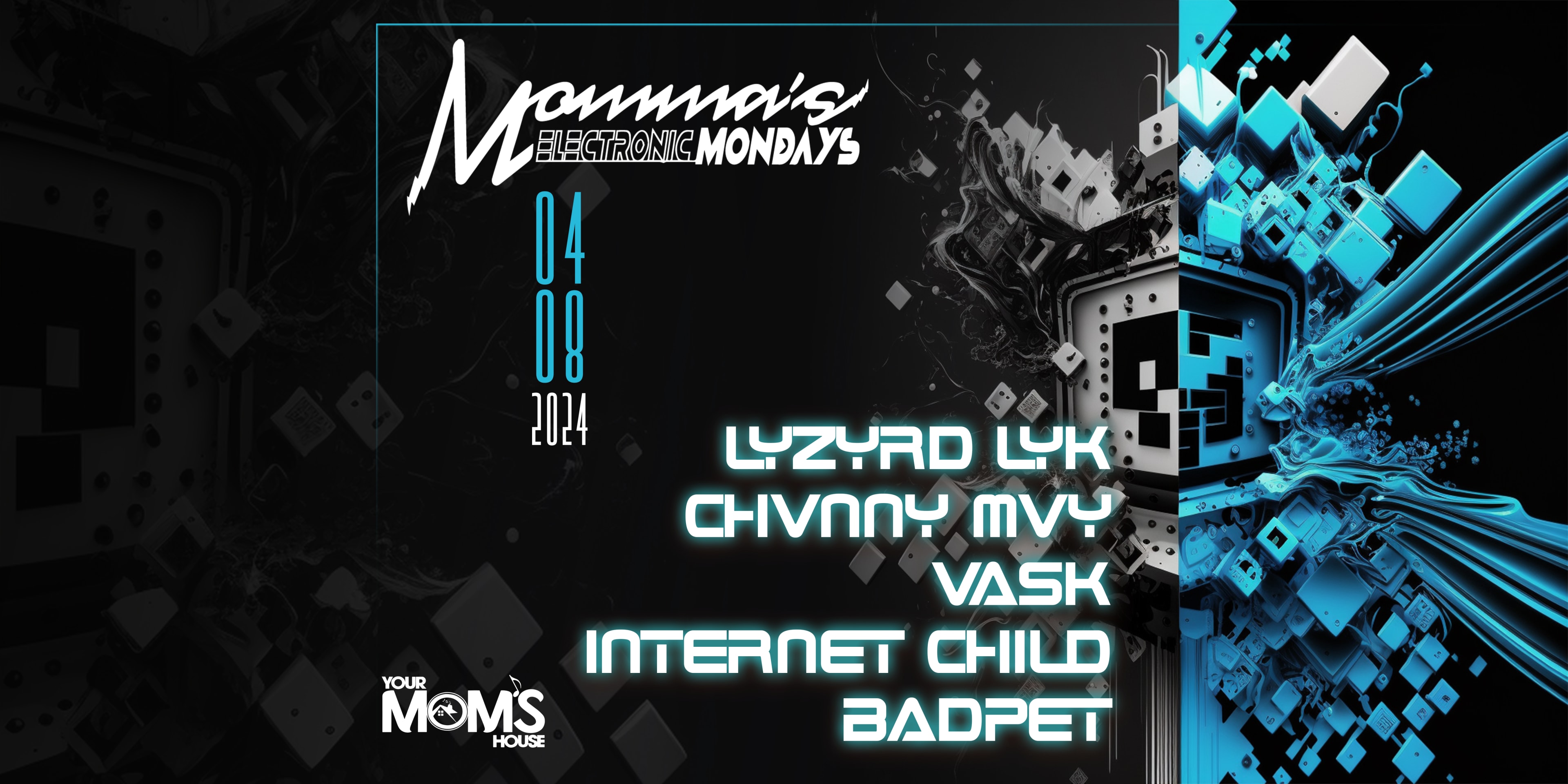 Momma's Electronic Mondays 4/8 Cover