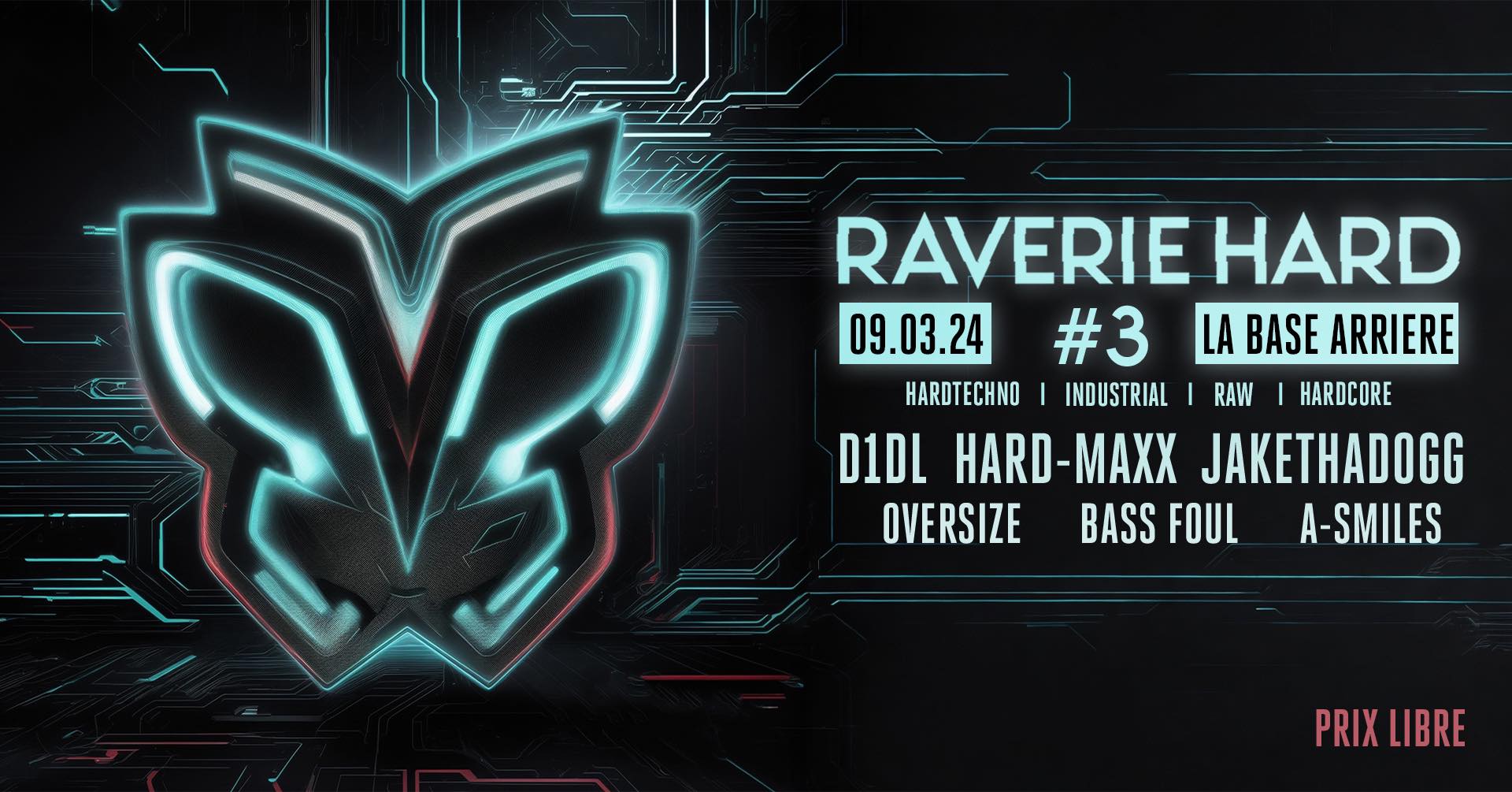 Raverie Hard @ La Base Arrière Cover