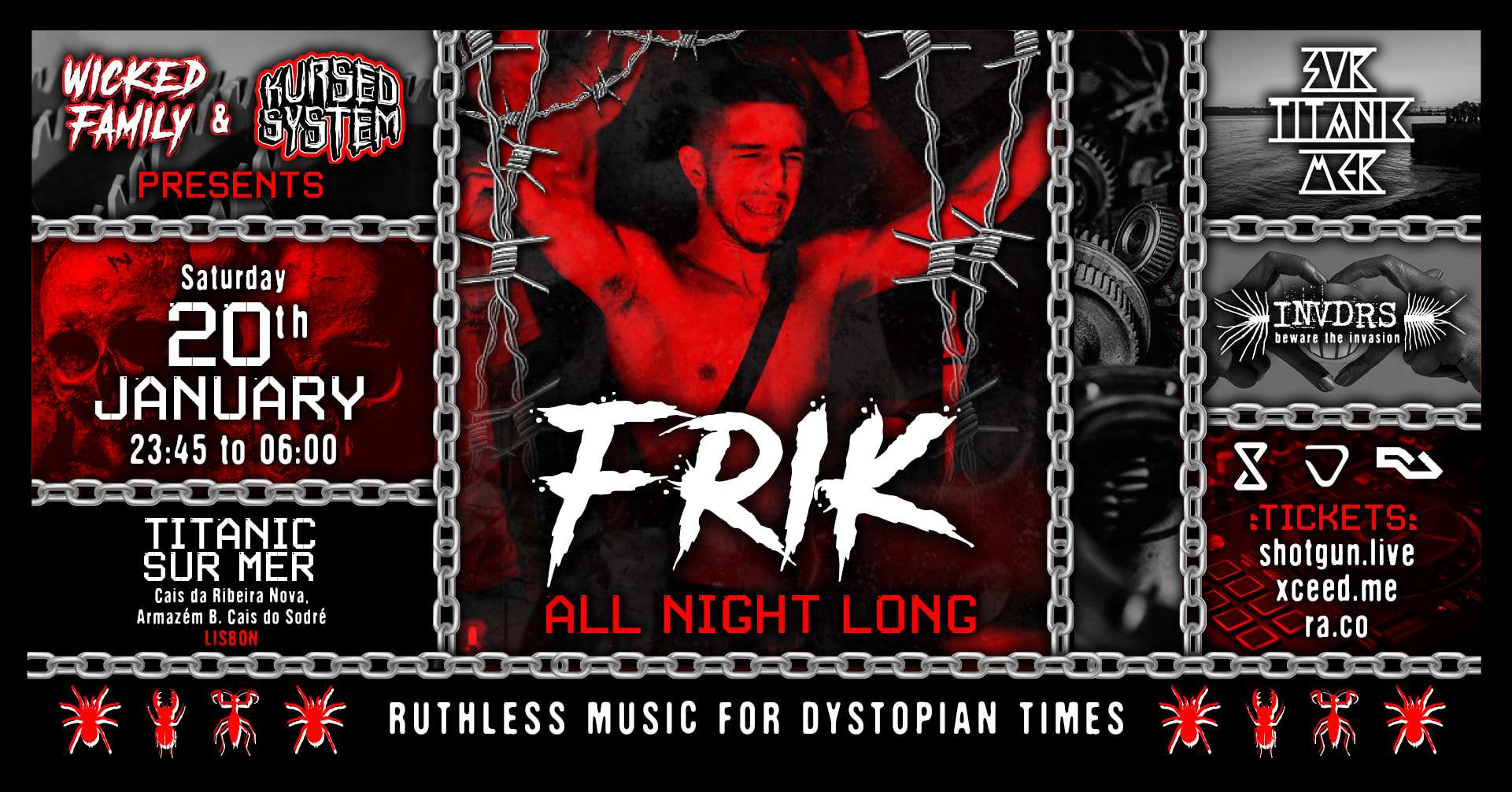 Frik All Night Long @ Titanic Sur Mer Cover