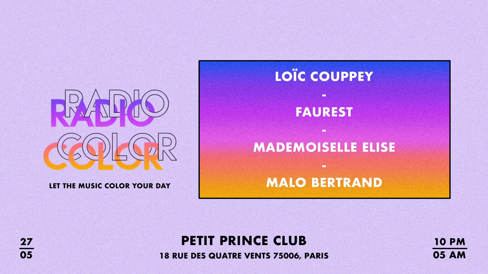 Le Petit Prince Présente : Radio Color Cover