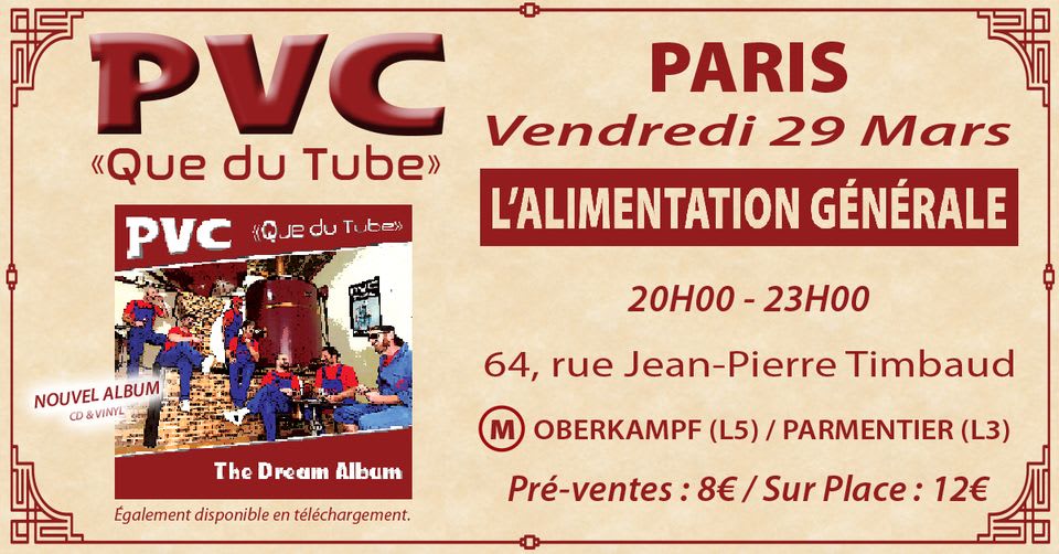 Pvc Que Du Tube & Guests Cover