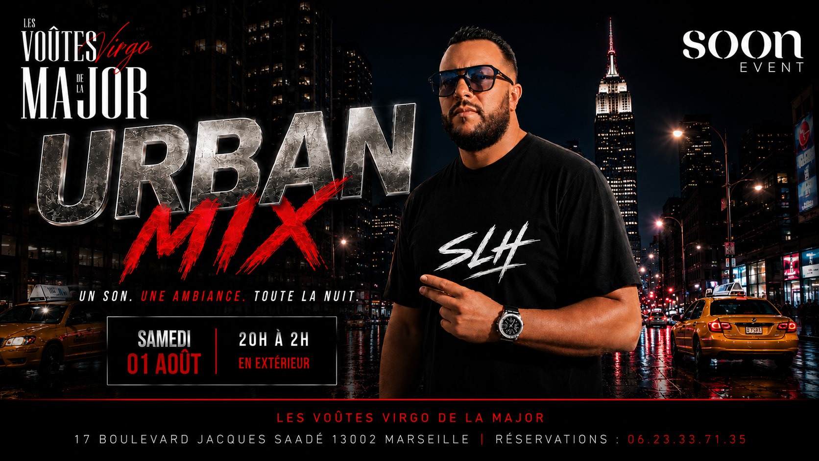 Urban MIX - Dj Slh - Entrée Gratuite Cover