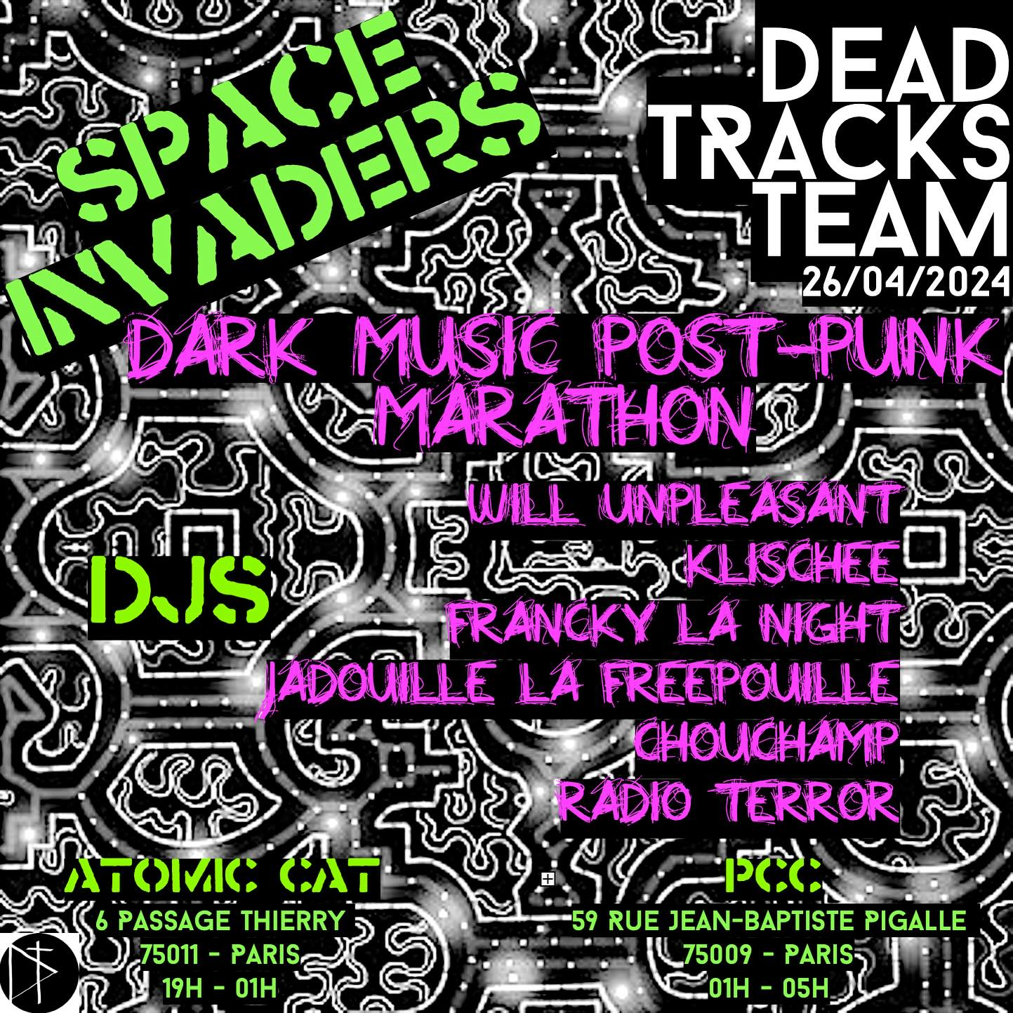 Space Invaders - Marathons Djs - Deux Lieux - Dark Wave Ebm Cover