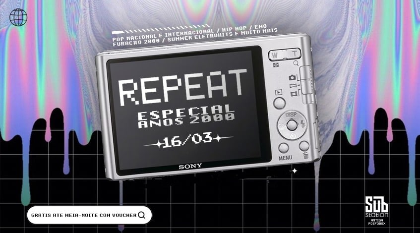 Festa Repeat Especial Anos 2000 / Entrada 0800 Até 00h* Cover