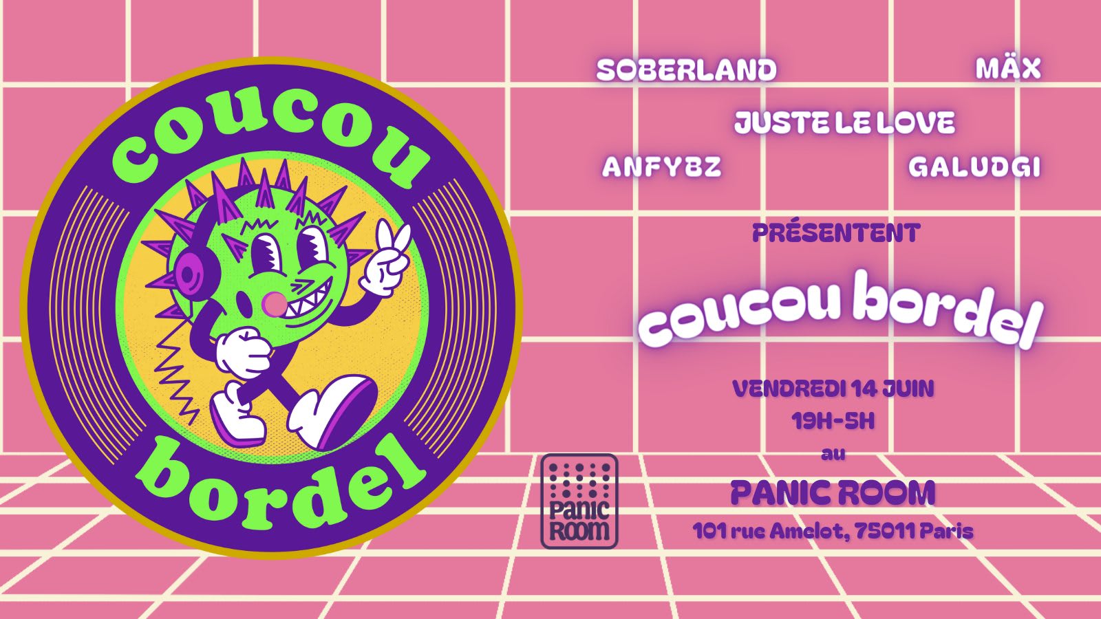 Coucou Bordel Takes Over Panic Room Again Cover