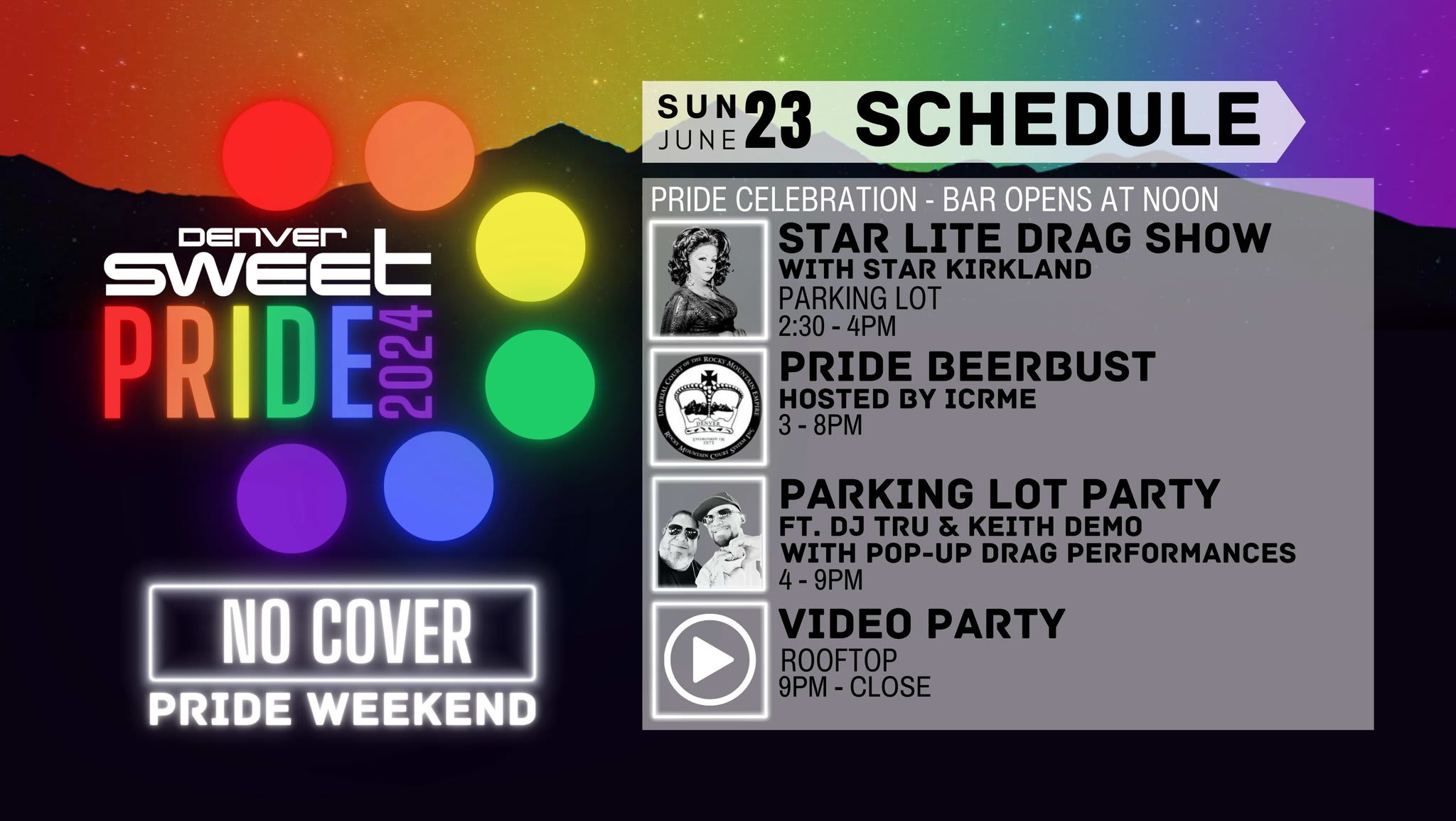🌈 Sunday Super-Sweet Pride Party - Djs Tru & Keith Demo 🌈 Cover