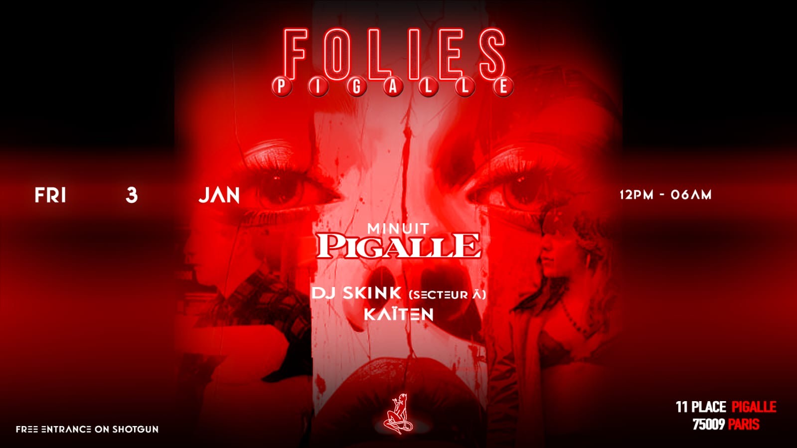 Folies Pigalle -  Vendredi 3 Janvier Cover