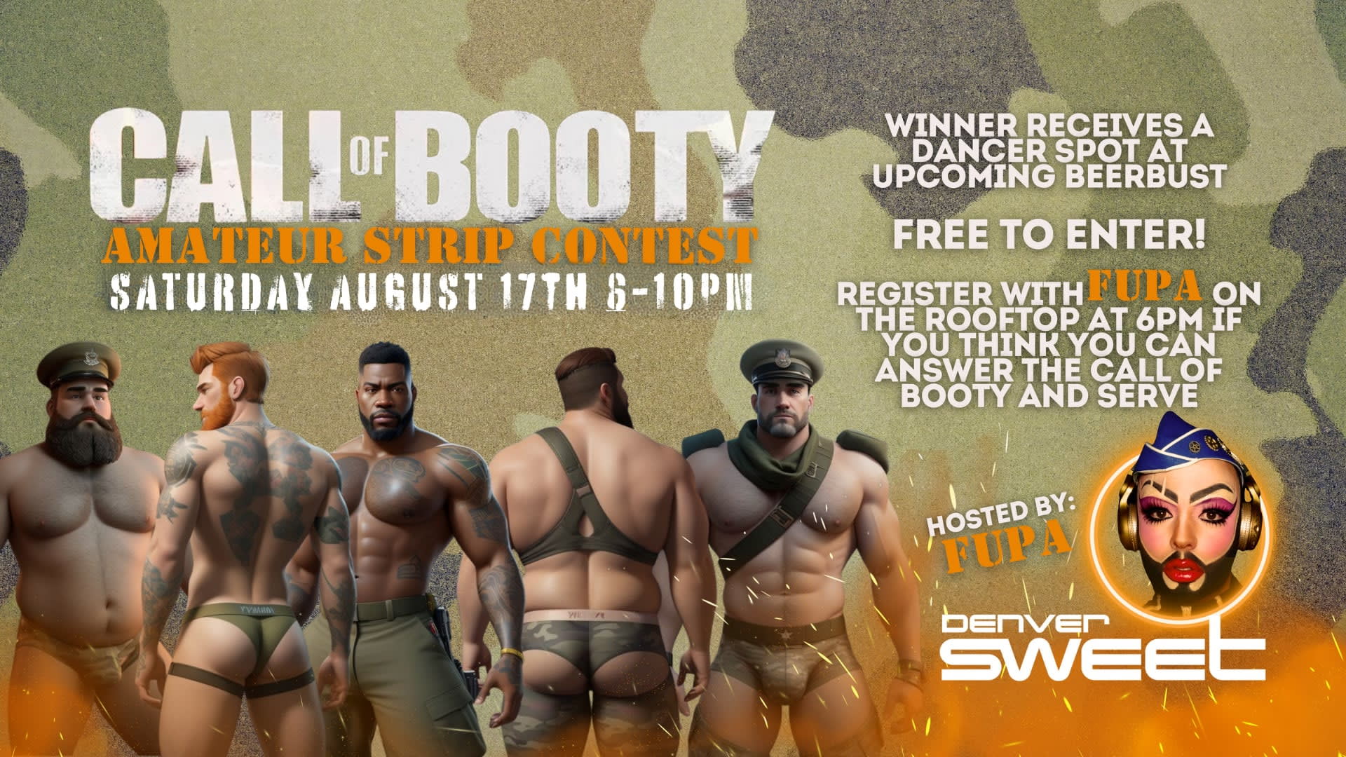 Call Of Booty (Amateur Strip Contest) 8/17 Cover