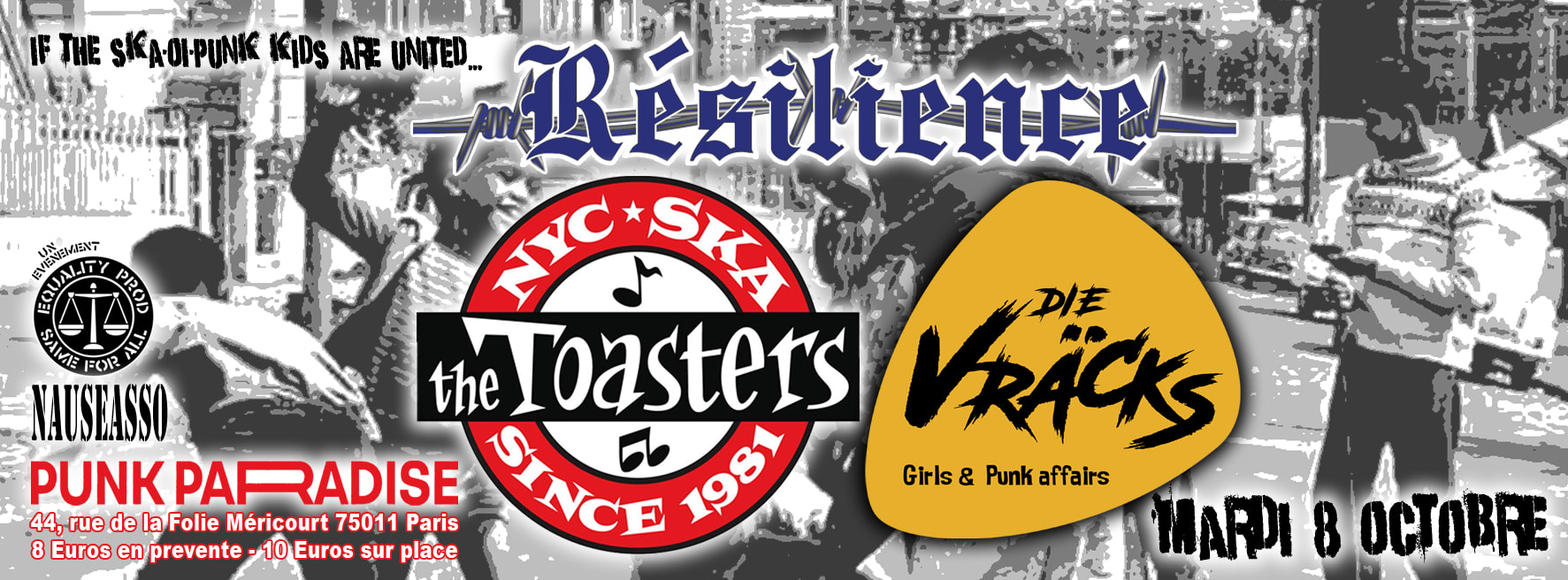 The Toasters / Die Vräcks / Résilience Au Punk Paradise ! Cover