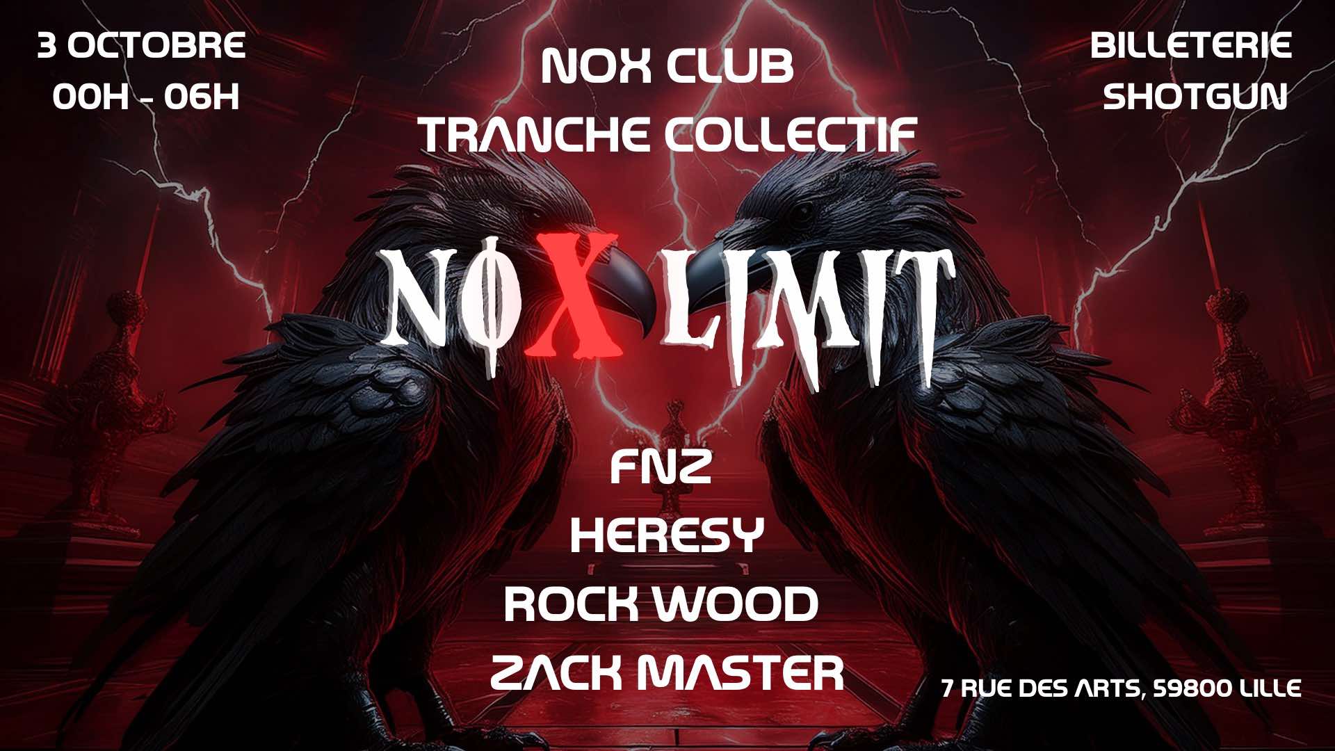 No(X) Limit By Tranche Collectif @Nox Club Cover