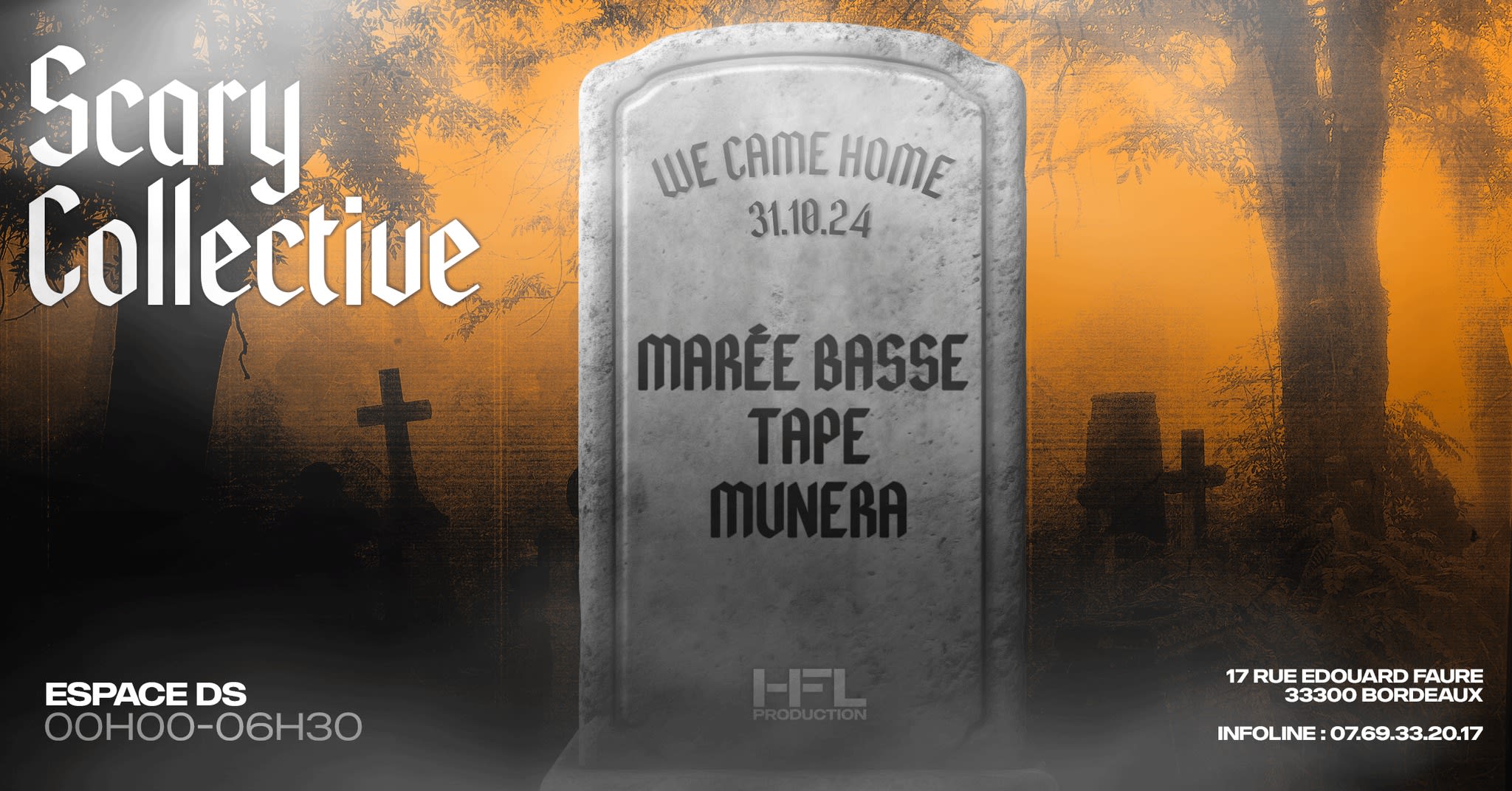 Scary Collective @Espace Ds W/ Maree Basse / Tape / Munera Cover