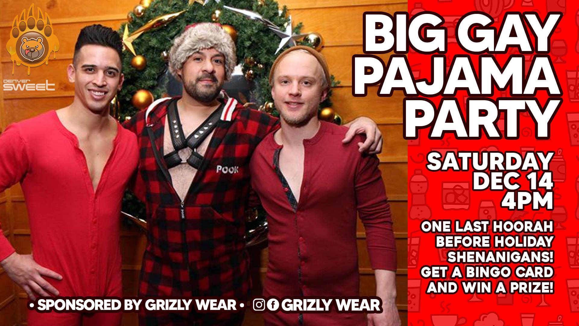 🌈  Big Gay Pajama Party 🍺  No Cover - 12/14 Cover