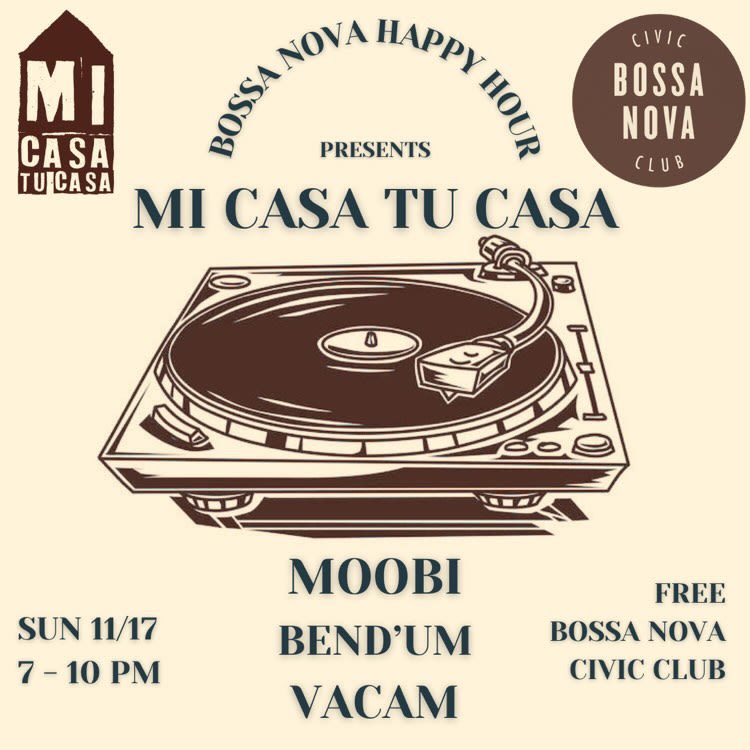 MI Casa Tu Casa X Bossa Nova Happy Hour Cover