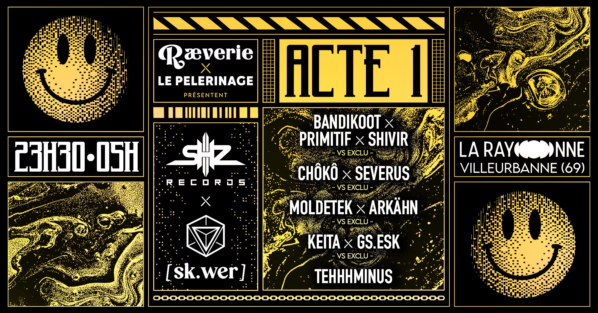 Raeverie & Pèlerinage : Skwer Agency & Shz Records Cover