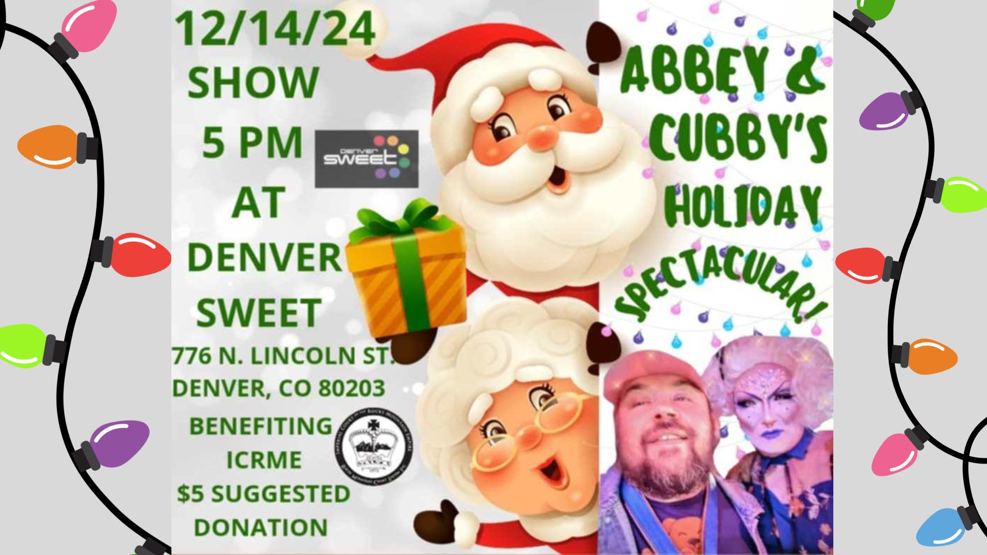 Holiday Spectacular Fun & Twisted Show - Icrme Benefit 12/14 Cover