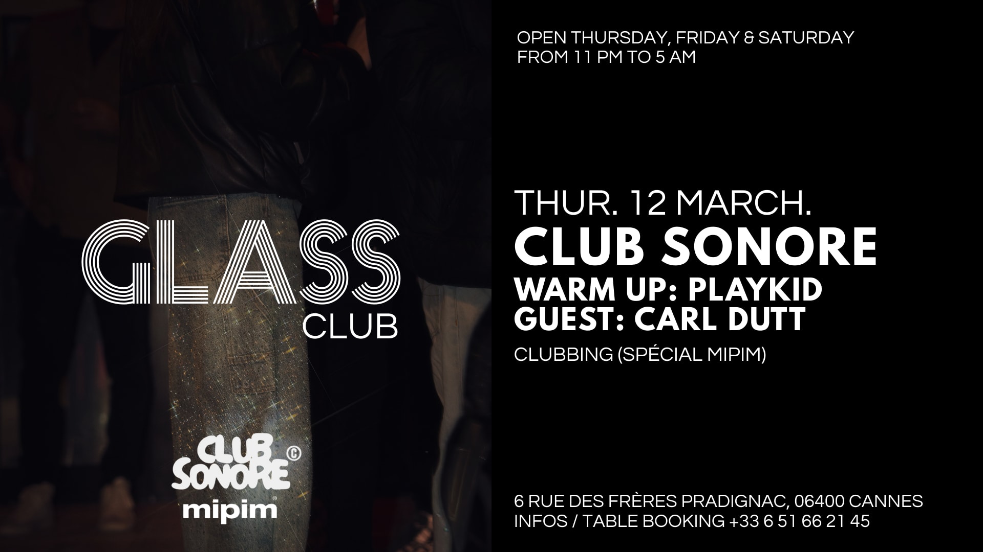 Club Sonore X Glass X Mipim Cover