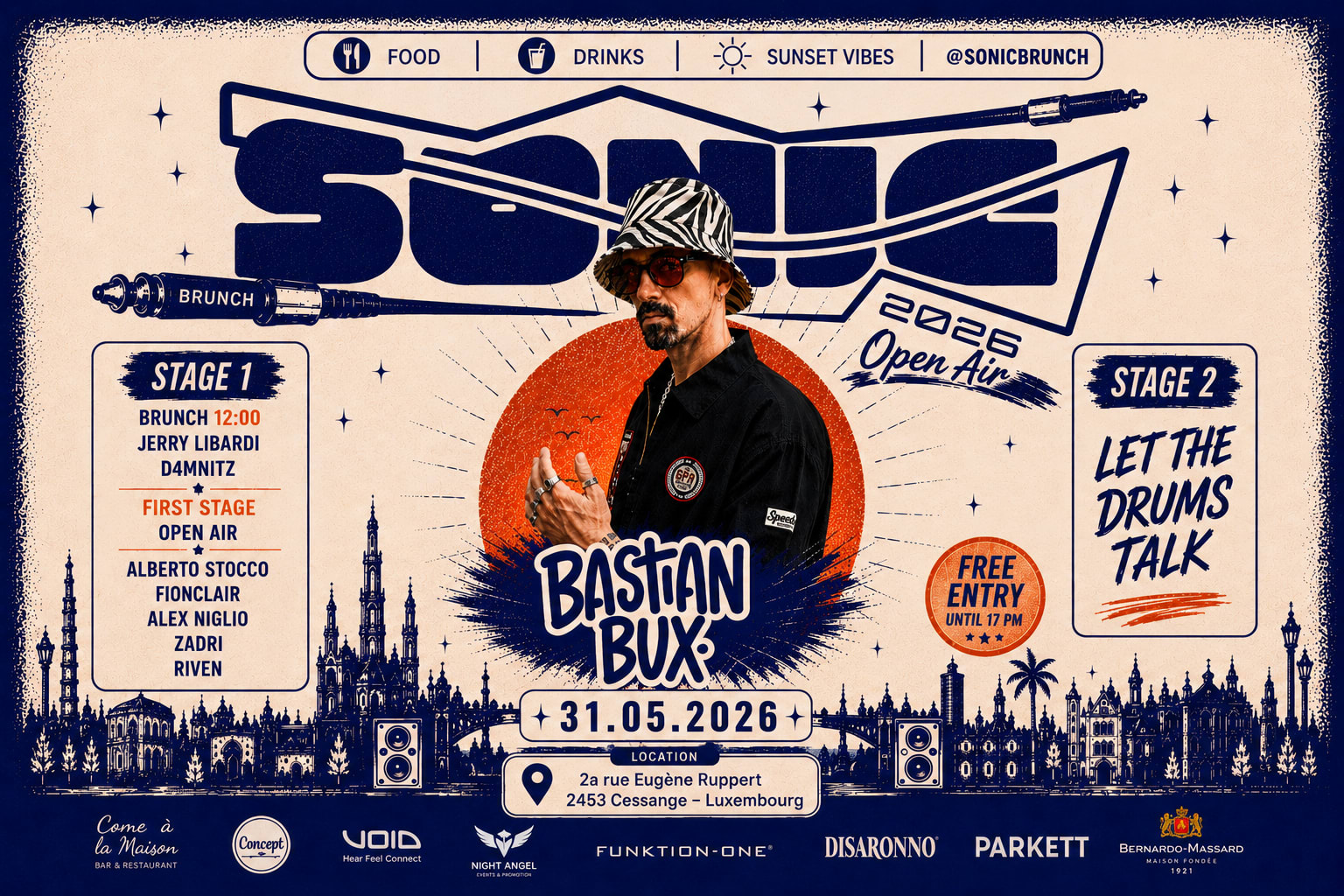 Sonic Brunch Presents Bastian Bux Cover