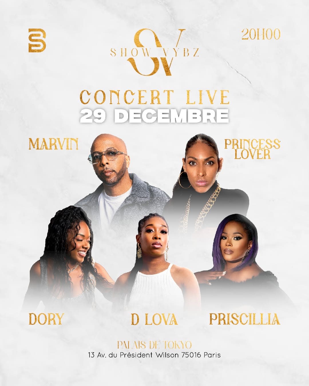 Concert Live Marvin - Princess Lover - Priscillia - Dory Cover