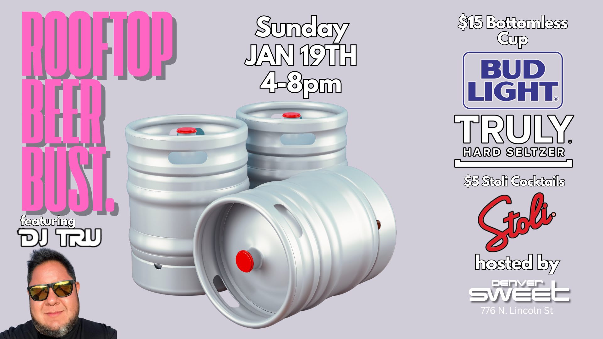 🍺 Rooftop Beerbust (W/ Dj Tru) No Cover 1/19 Cover