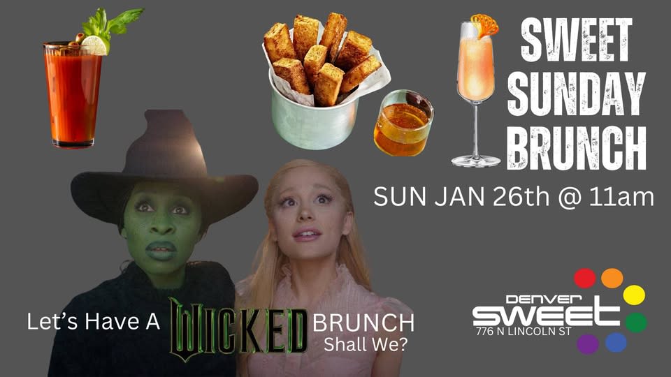 Sweet Sunday Brunch - Wicked Watch Party (No Cover) 1/26 Cover
