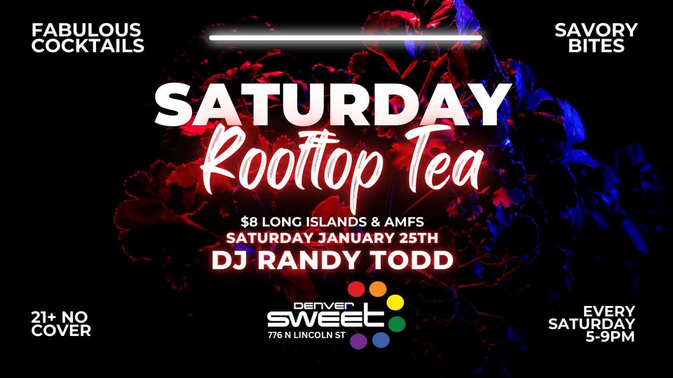 Rooftop Tea 🍵 Dj Randy Todd - No Cover 1/25 Cover