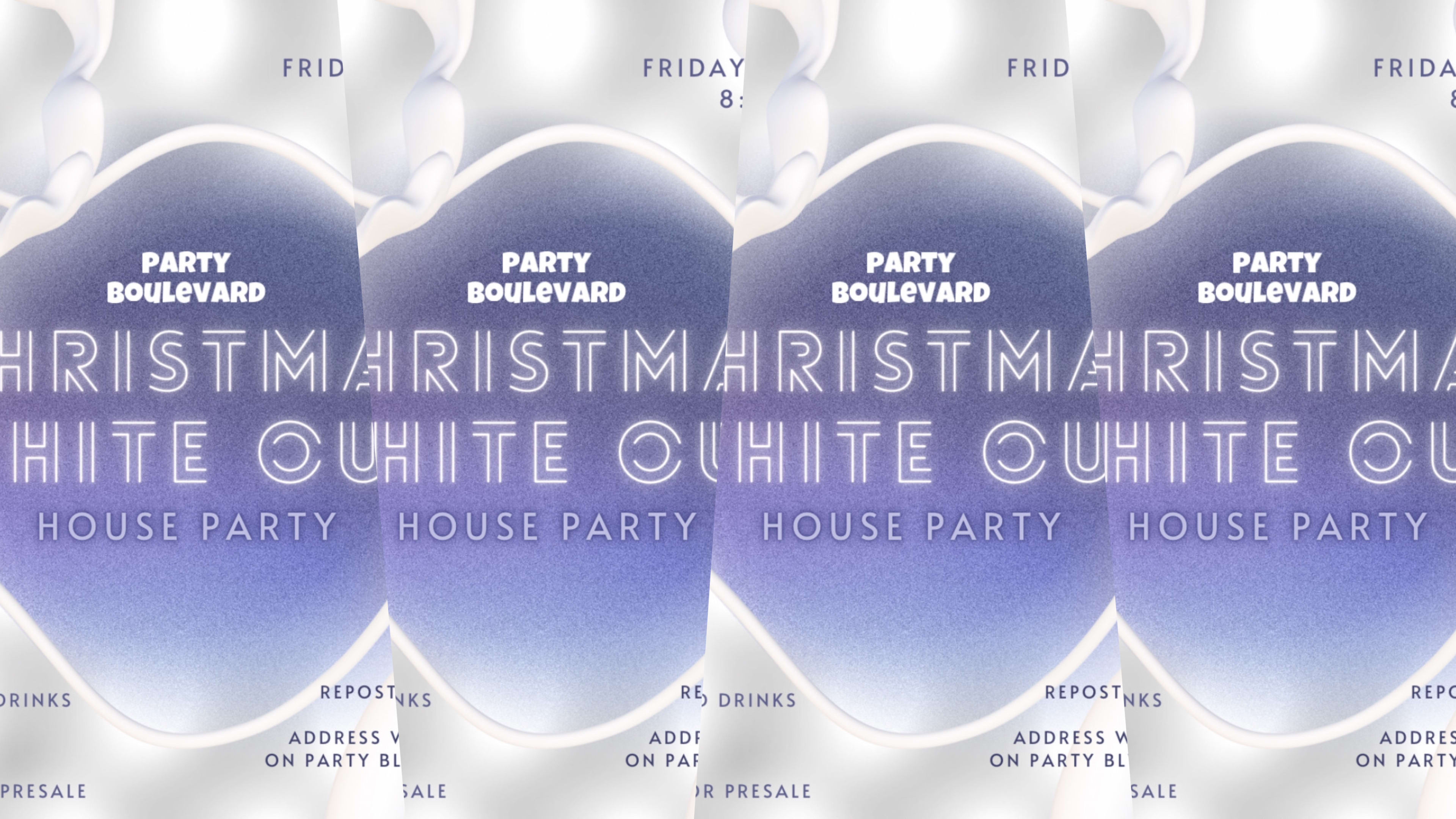 Christmas White Out House Party Cover