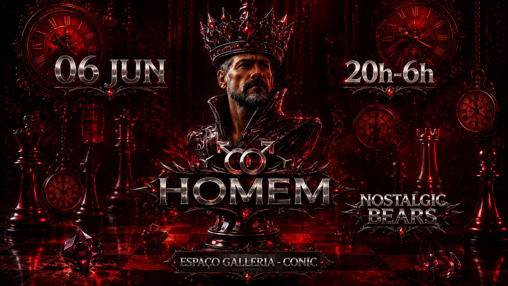 Festa Homem Nostalgic Bears: Edição Especial Espaço Galleria Cover