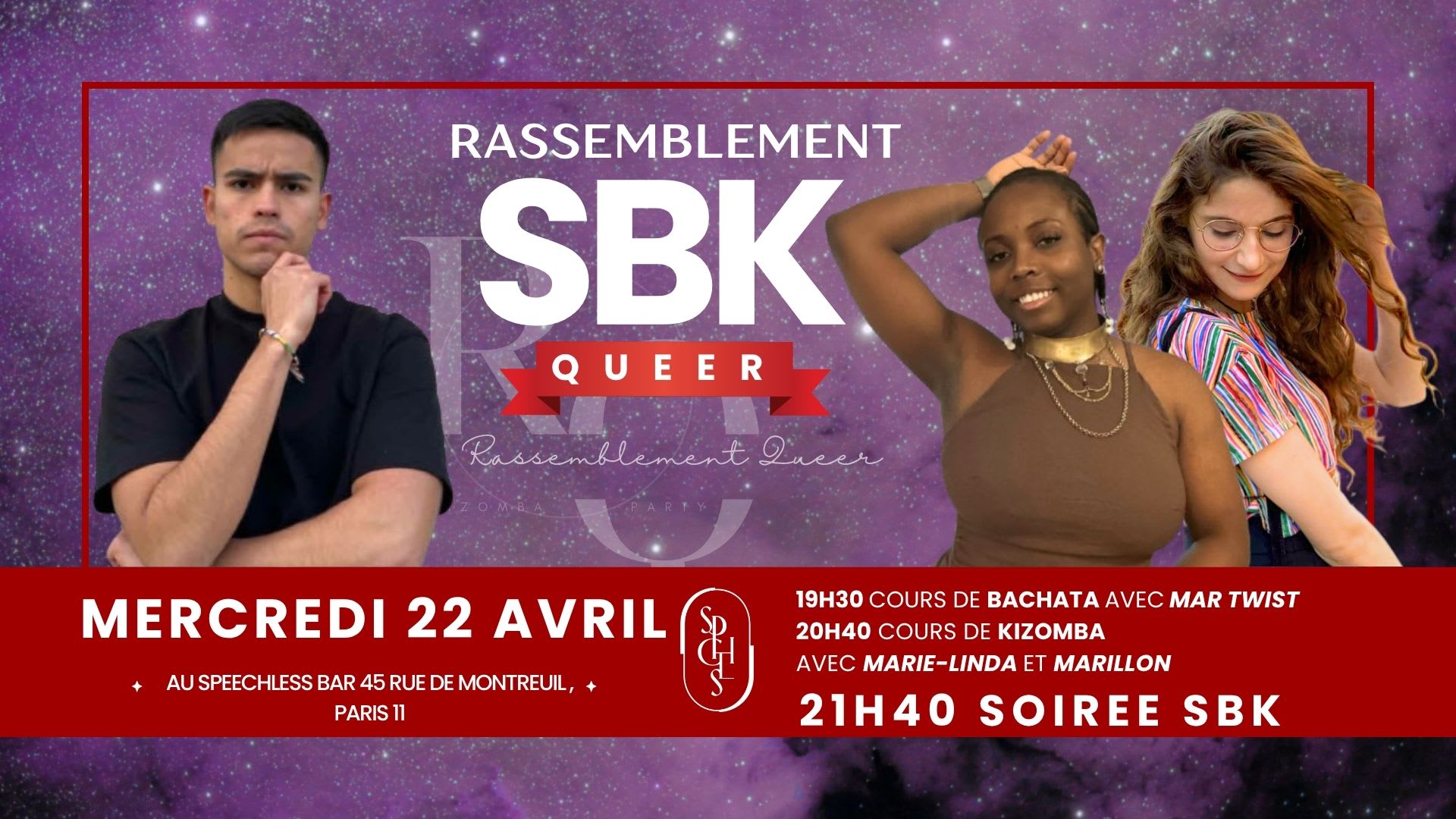 Sbk Queer + Cours De Bachata Et De Kizomba Cover