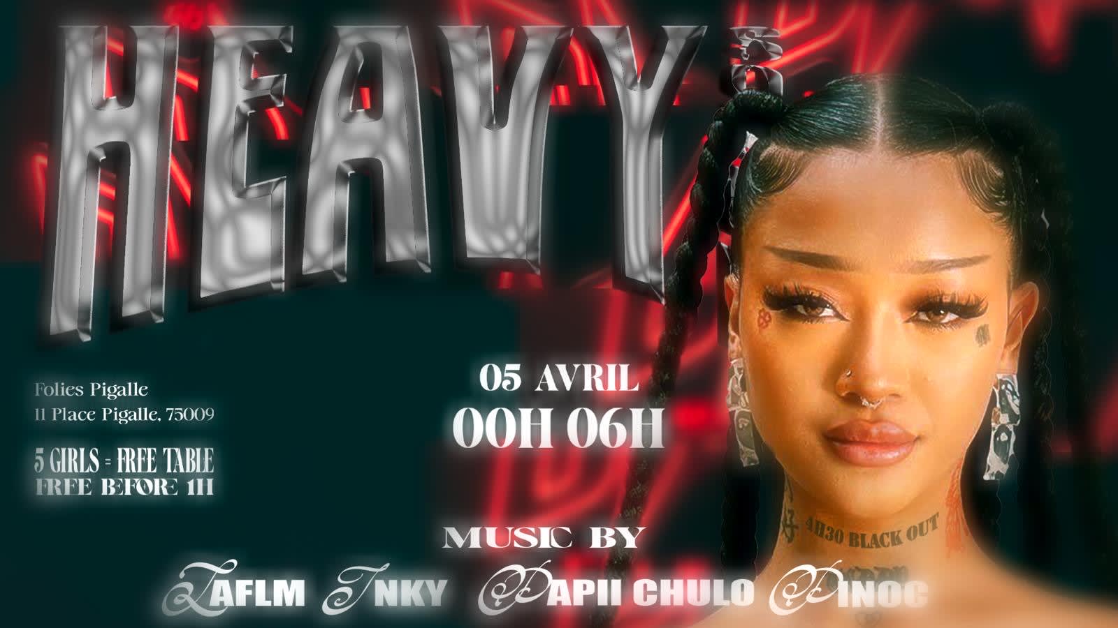 Heavy -  Samedi 5 Avril - Folies Pigalle Cover