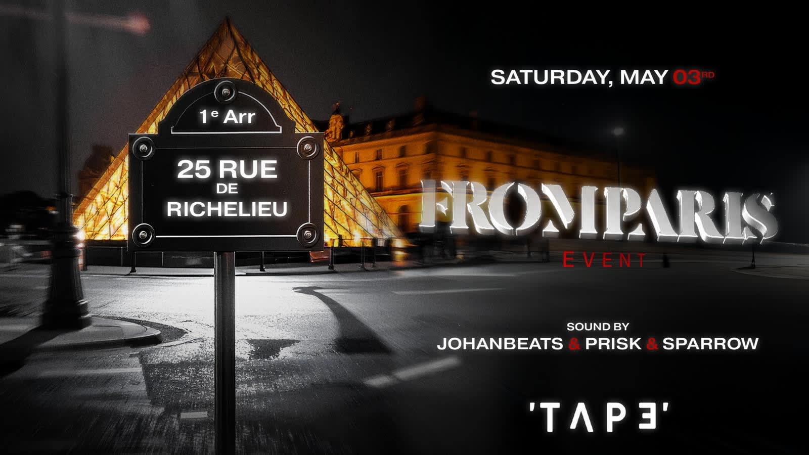 From Paris X Tape - May 03 Rd Girls Guestlist Cover