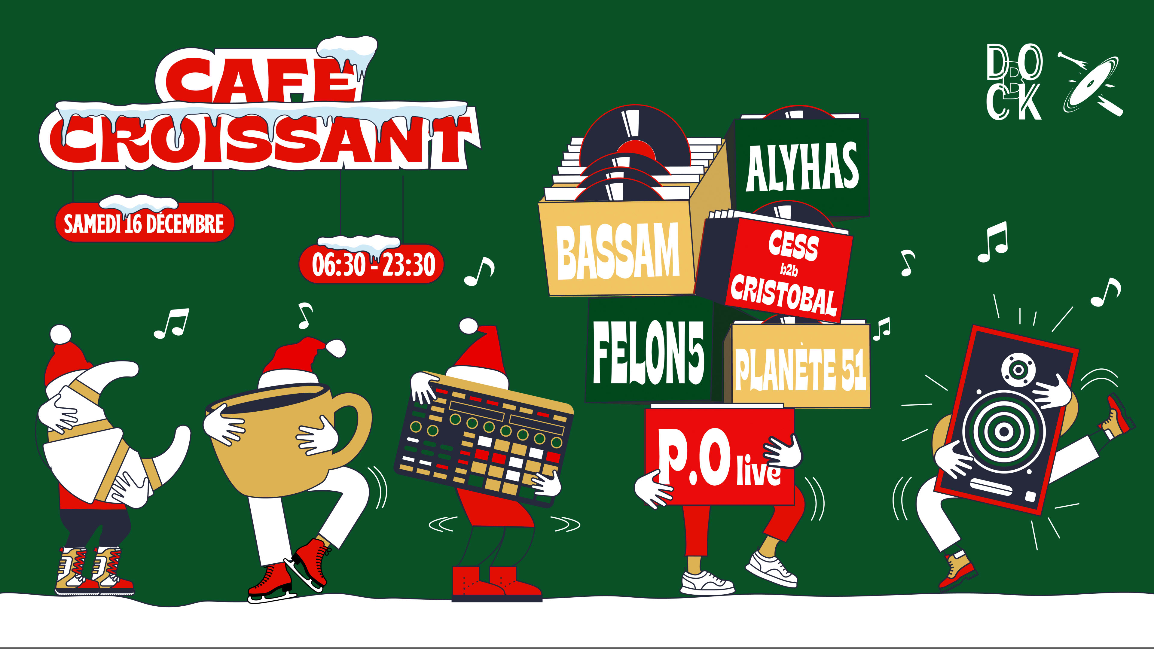 Café Croissant - Felon5 - Bassam - P.O Live - Planète 51 Cover