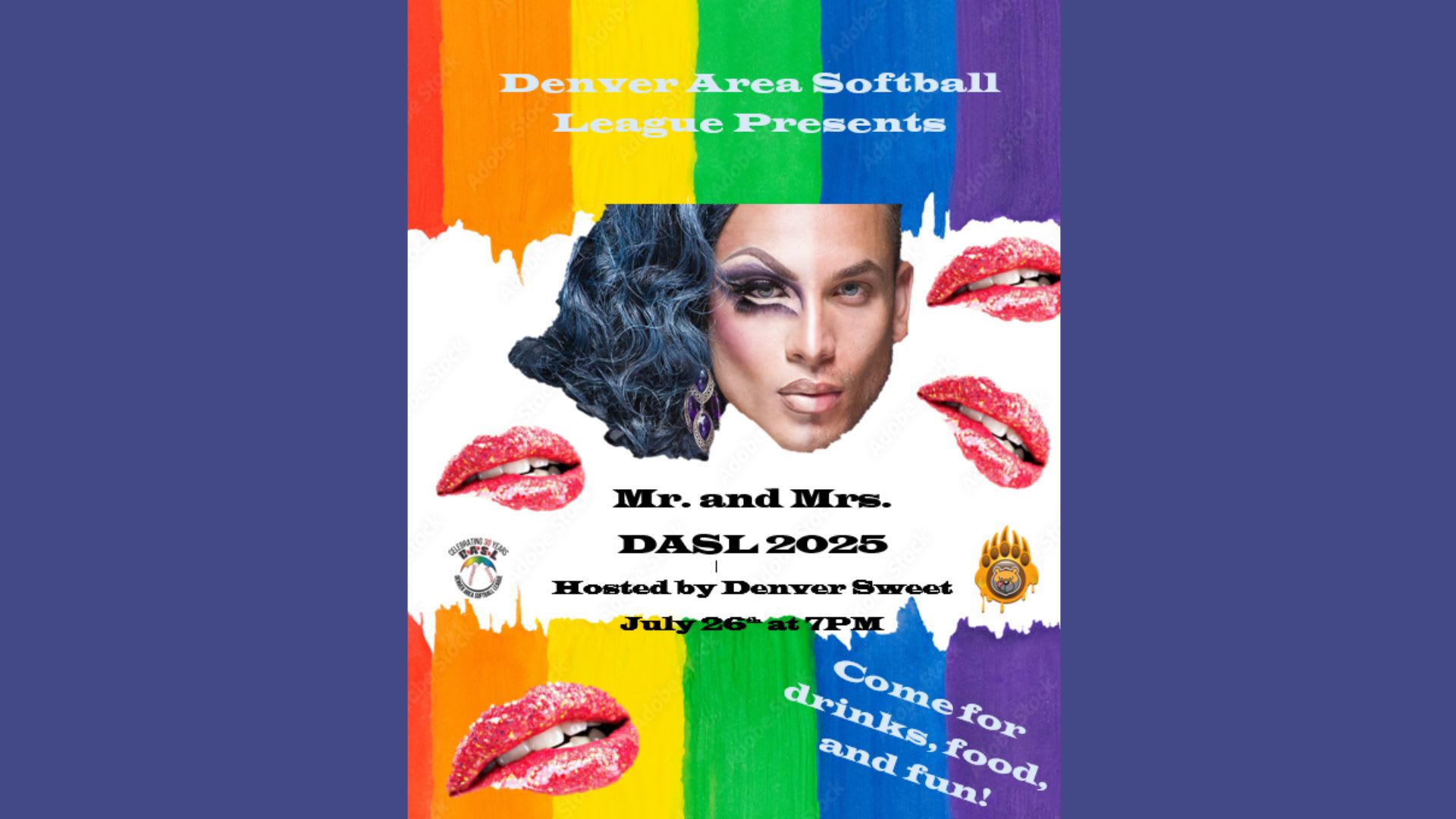 Mr & Mrs. Dasl Drag Benefit Show (No Cover) 7/26 Cover