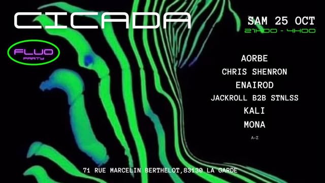 Cicada Fluo Party Cover