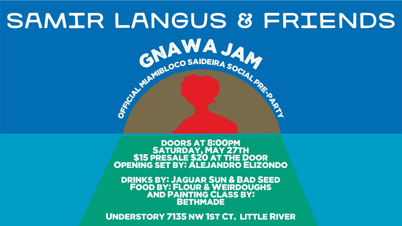 Samir Langus Gnawa Jam  With Miamibloco At Understory Cover