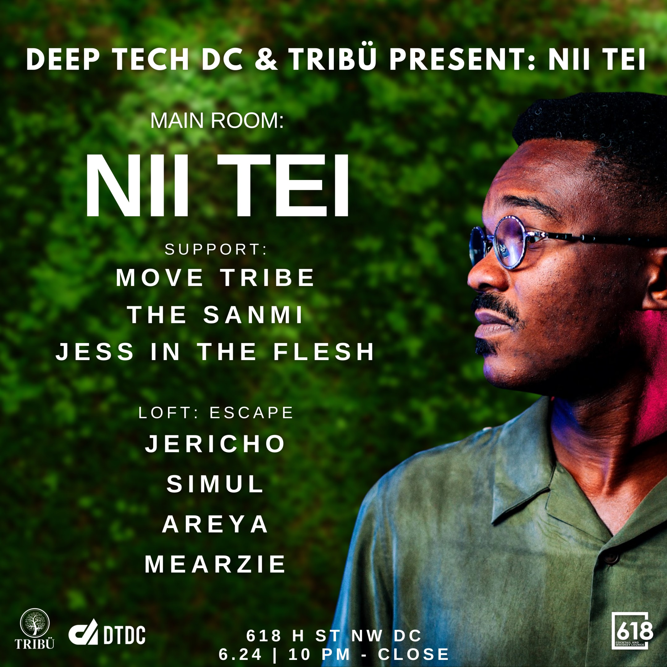 Deep Tech DC & Tribü Present: Nii Tei Cover