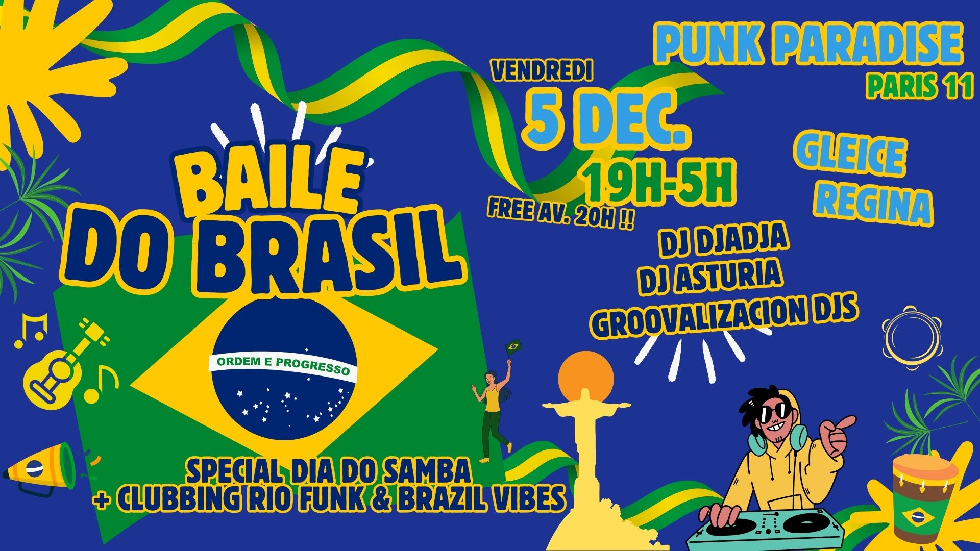 Baile Do Brasil #5 - Samba + Clubbing Rio Funk À Paris 11 !! Cover