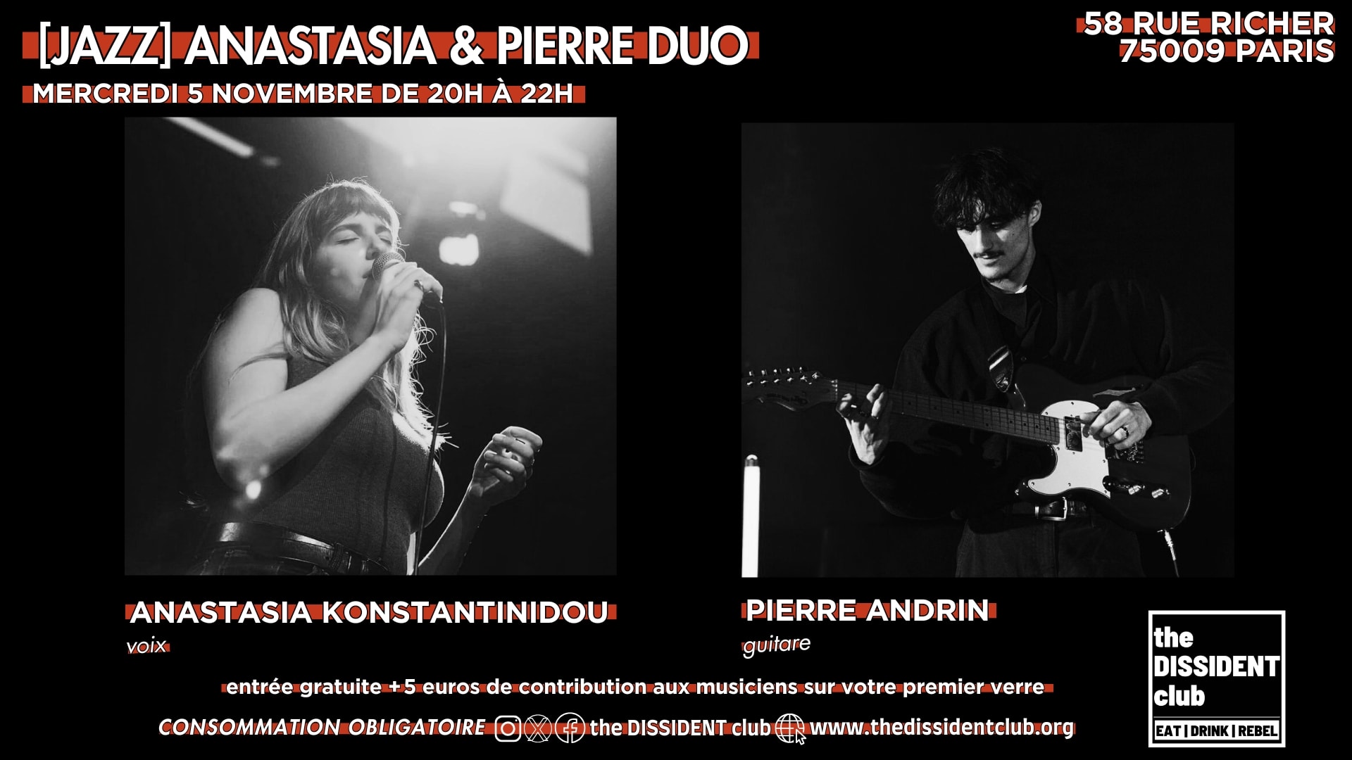 [Jazz] Anastasia & Pierre Duo Cover