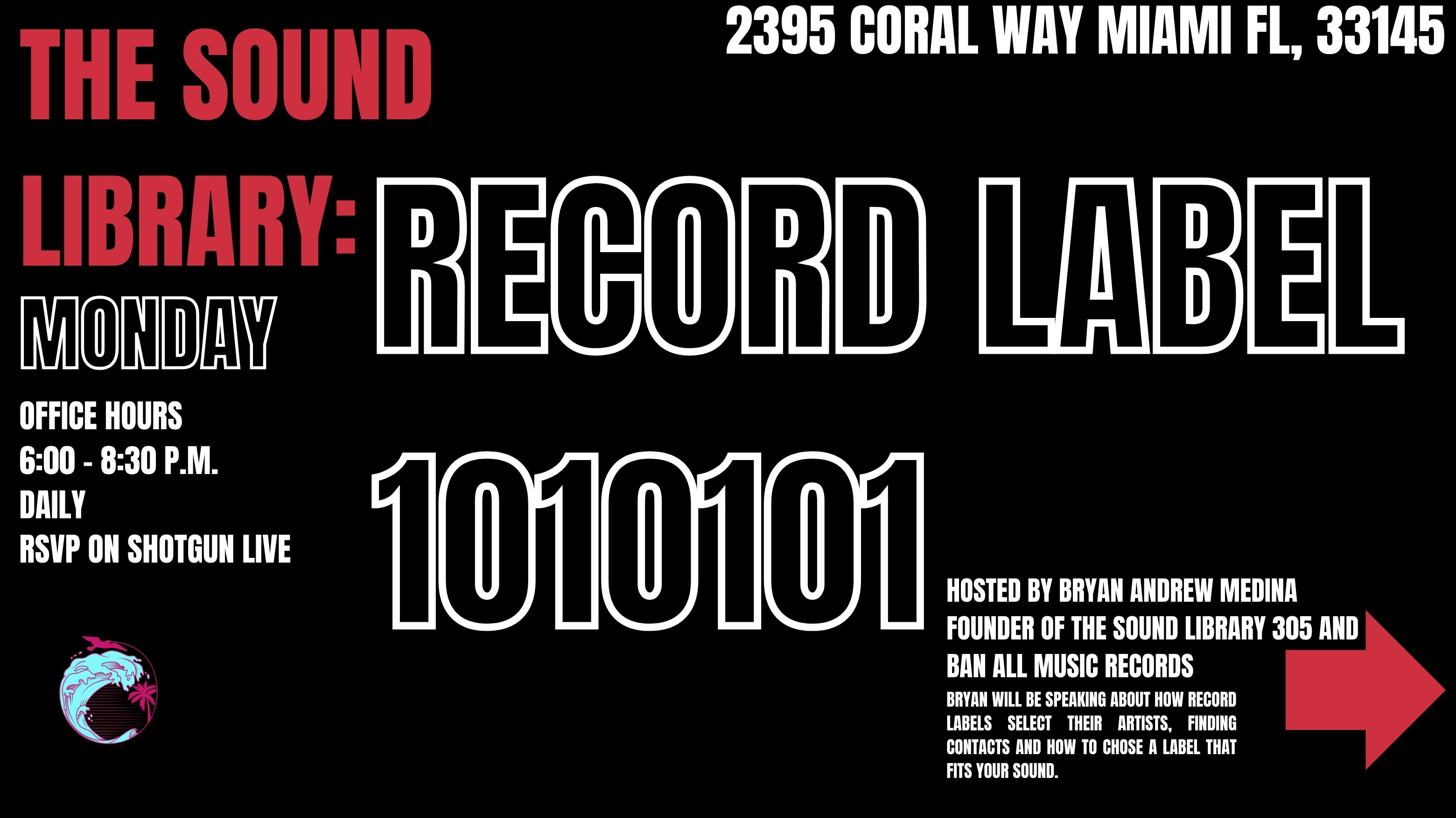 Office Hours: Record Labels 10101 @ The Sound Library 305 Cover