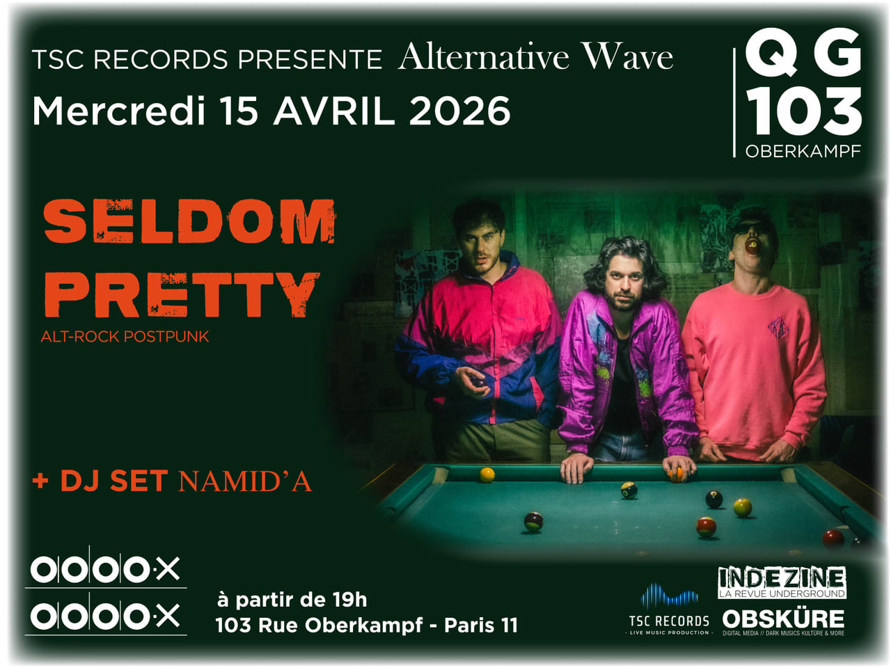 [Concerts] Seldom Pretty + Scandal + Dj Set Cover