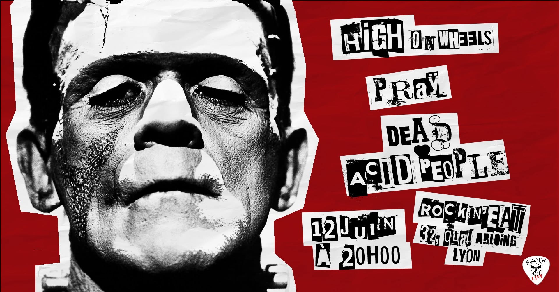 High On Wheel + Präy + Dead Acid People Cover