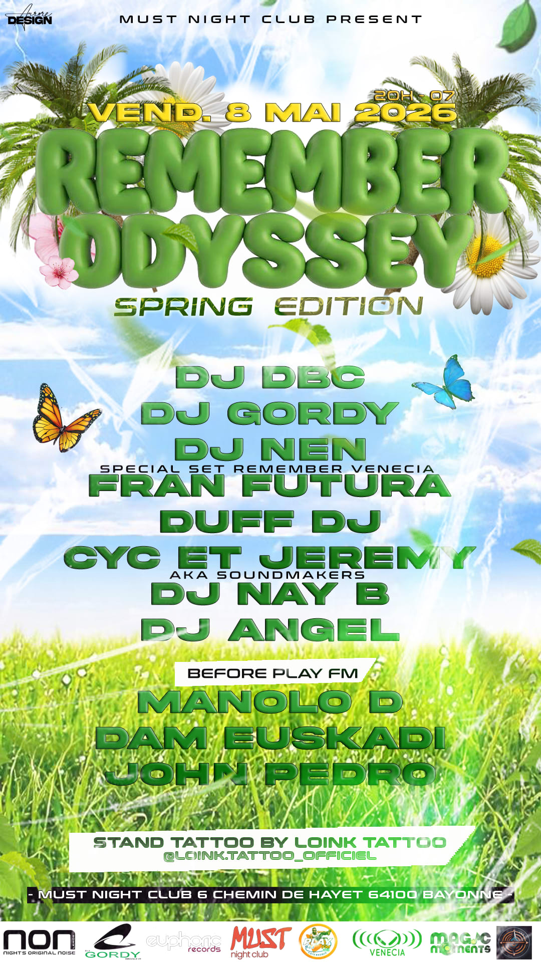 Festival Remember Odyssey Spring Edition @ Must Night Club Cover