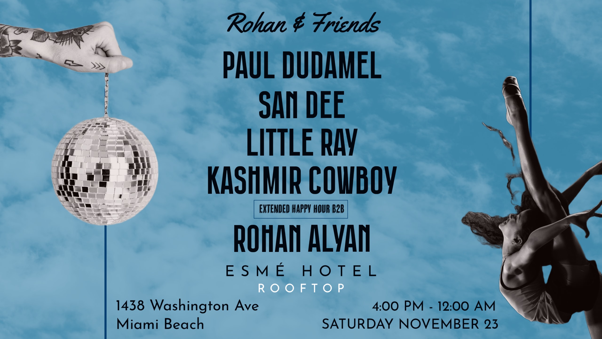 Paul Dudamel, San Dee, Little Ray, Kashmir Cowboy B2b Rohan Cover