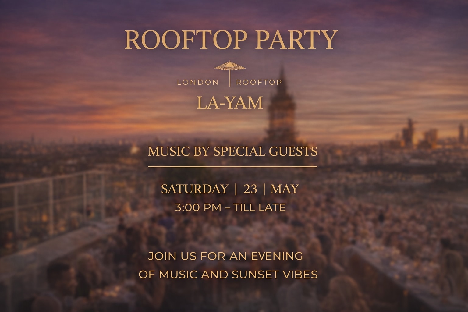 Summer Rooftop Party In London Cover