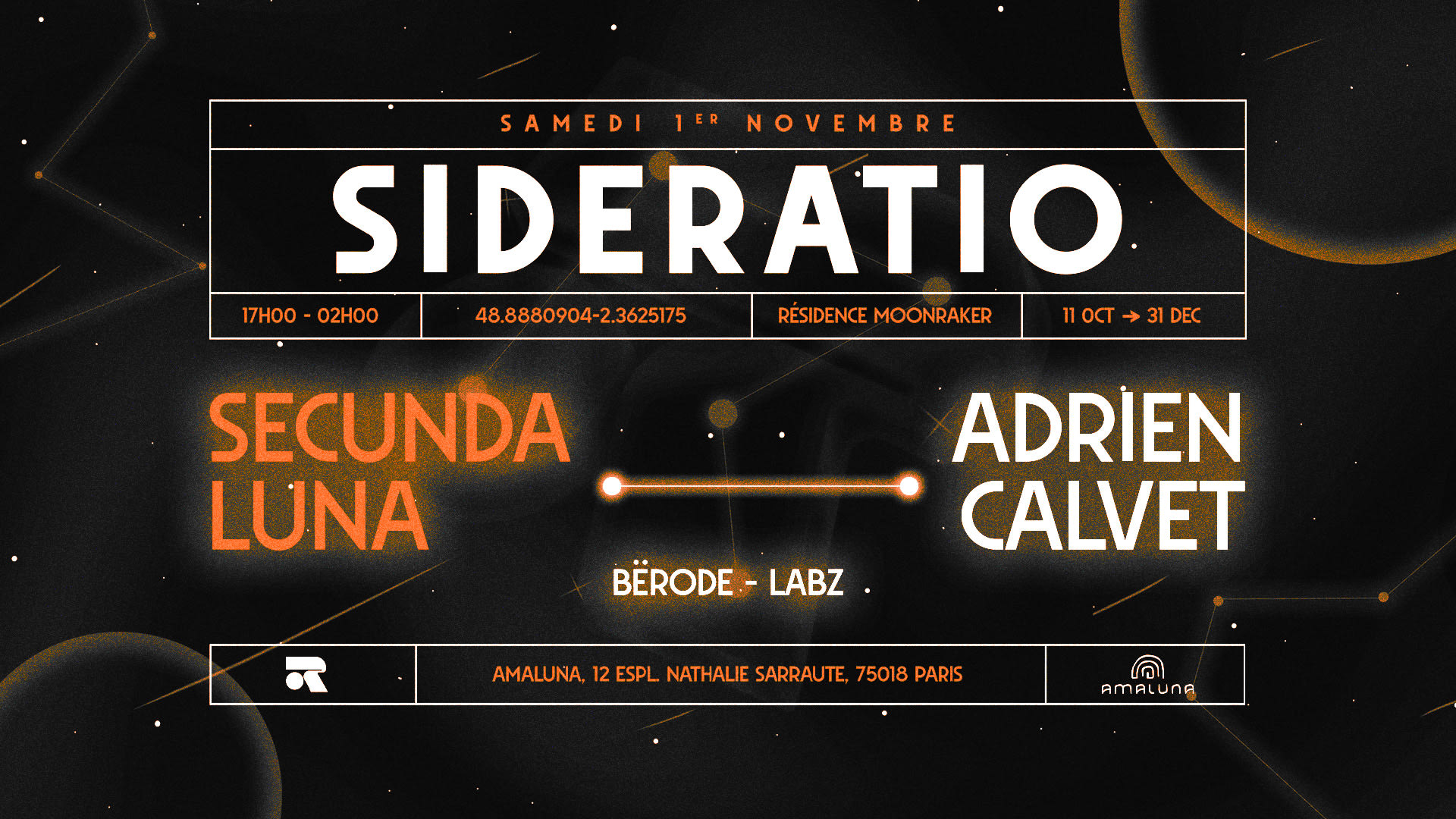 Sideratio - Secunda Luna : Adrien Calvet Cover