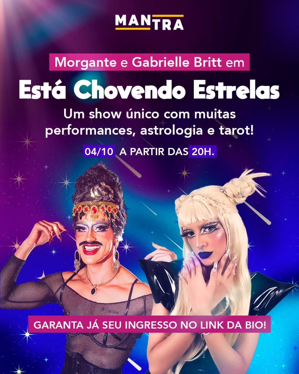 Está Chovendo Estrelas Show Cover