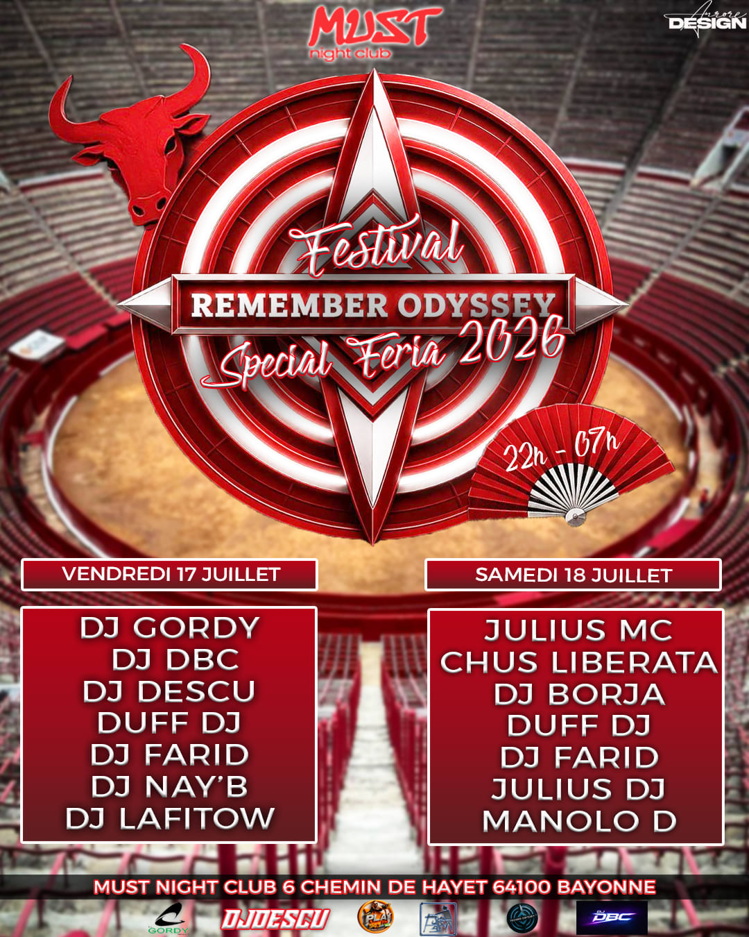 Festival Remember Odyssey "Special Fetes De Bayonne 2026" Cover