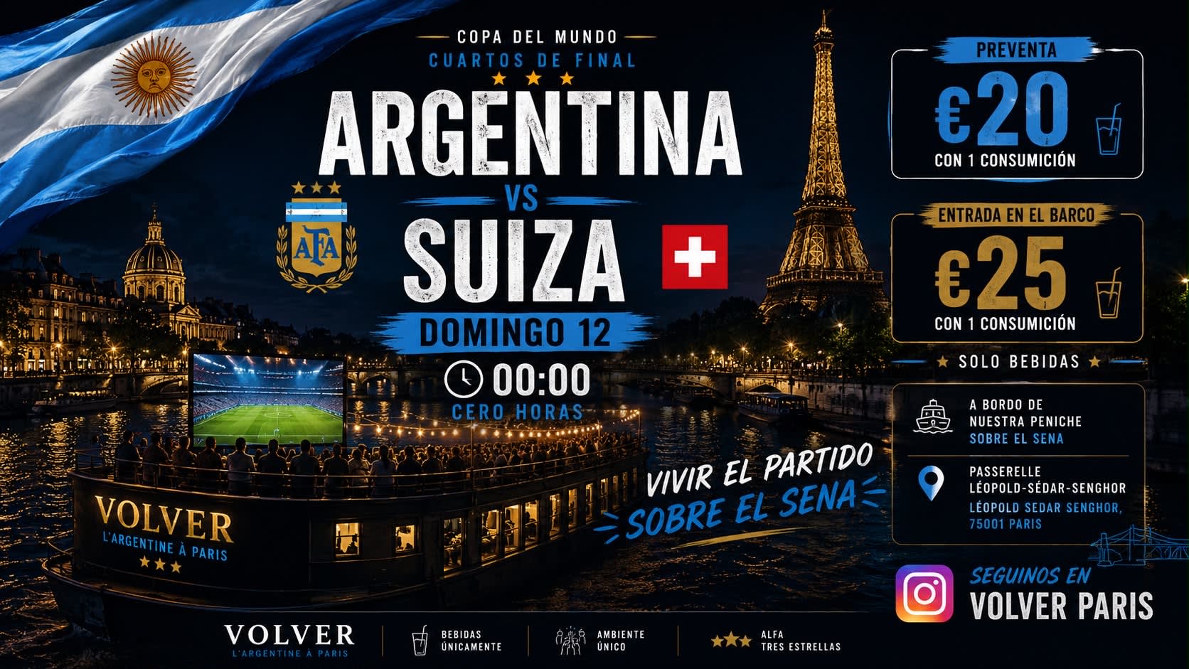 Argentina Vs Suiza By Volver Cover